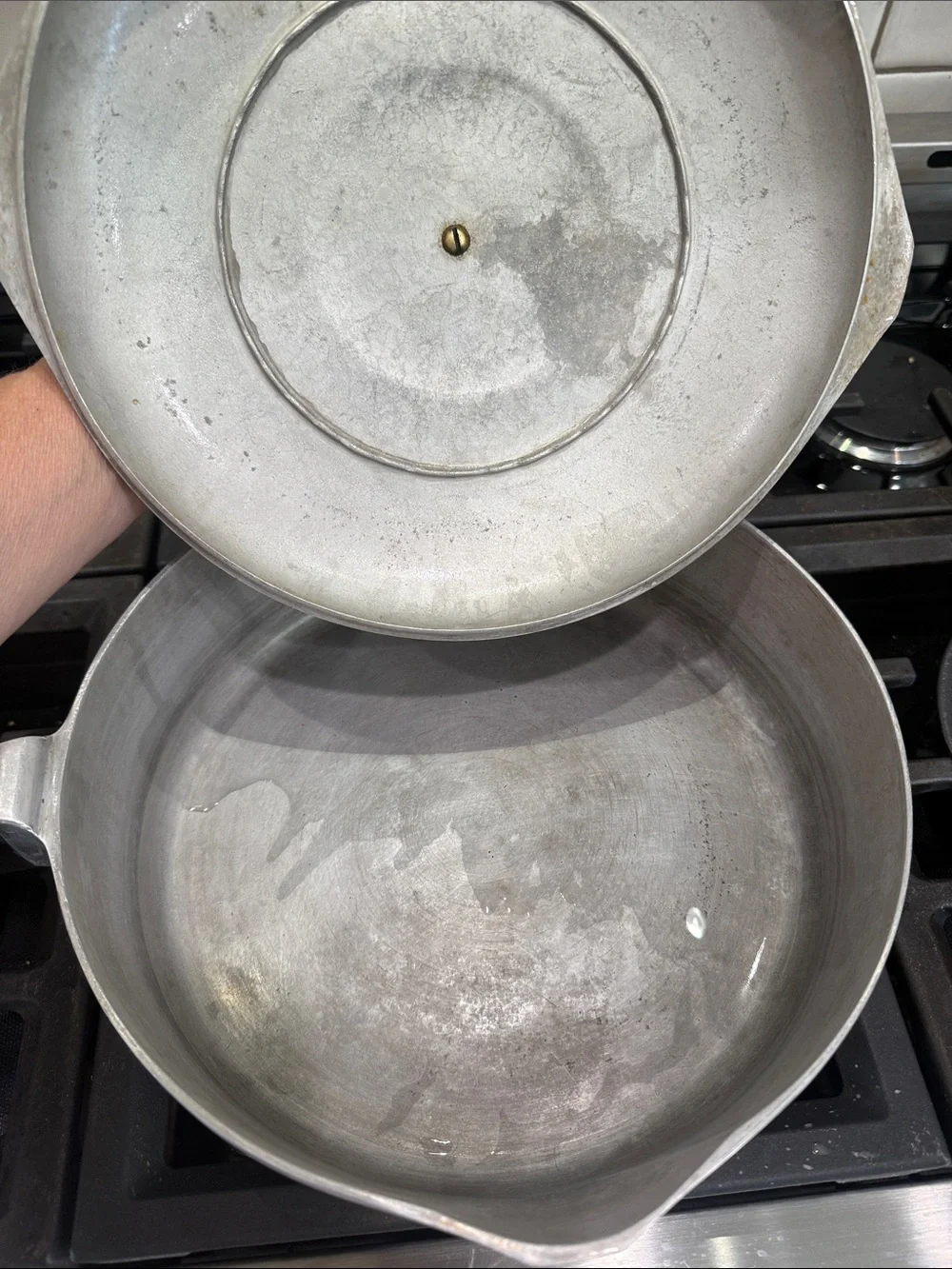 Magnalite Wagner Ware Sidney 4569 Deep Frying Pan Chicken Fryer Skillet w/ Lid